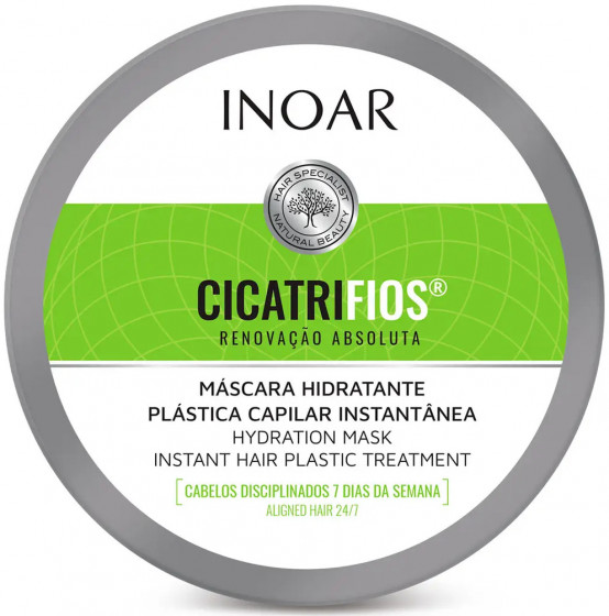 Inoar Cicatrifios Mascara Mask - Маска для волосся без сульфатів "Ідеальний колір" - 2