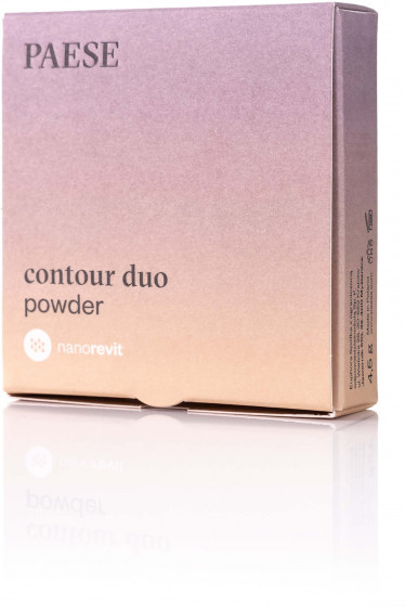 Paese Nanorevit Contour Duo Powder + Bronzer - Контурна палітра 2 в 1 Пудра + Бронзер - 1