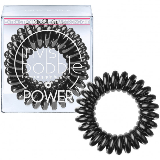 Invisibobble Power True Black - Гумки для волосся экстра-сильной фіксації