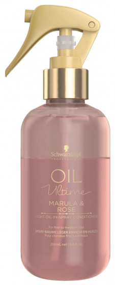 Schwarzkopf Professional Oil Ultime Lignt-Oil-in-Spray Conditioner - Кондиціонер-спрей для тонкого і нормального волосся з маслом марули і троянди
