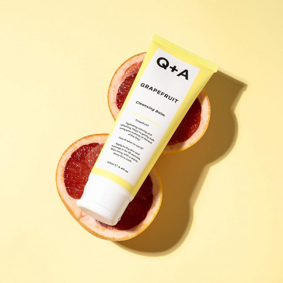 Q+A Grapefruit Cleansing Balm - Очищуючий бальзам для обличчя з грейпфрутом - 4