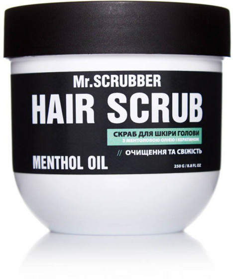 Mr.Scrubber Menthol Oil Hair Scrub - Скраб для шкіри голови з ментоловою олією та кератином