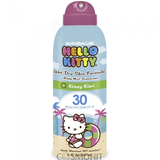 Australian Gold Hello Kitty Paradise Pineapple SPF 30 - Сонцезахисний спрей аерозоль для дітей SPF 30