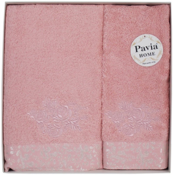 Pavia Rose Pink - Набір рушників (рожевий)