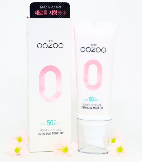 The Oozoo Power Defence Zero Sun Tone-up SPF50 PA++++ - Сонцезахисний крем, що вирівнює тон шкіри обличчя - 3
