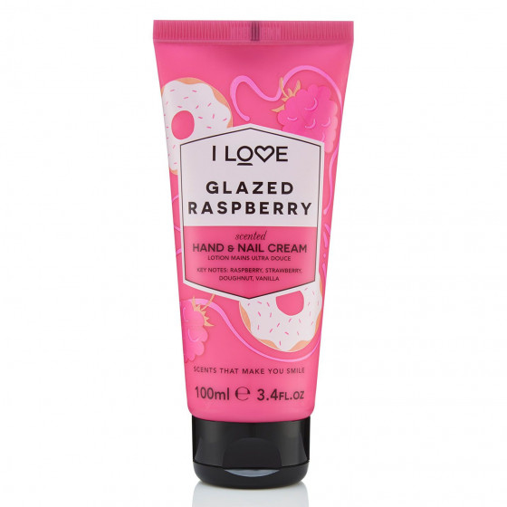 I Love Glazed Raspberry Hand and Nail Cream - Крем для рук "Глазурована малина"