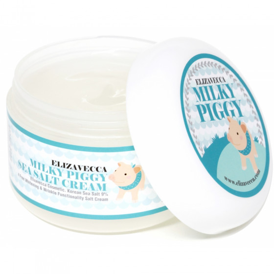 Elizavecca Milky Piggy Sea Salt Cream - Сольовий колагеновий крем для обличчя - 1