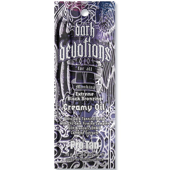 Pro Tan Dark Devotions Extreme Black Bronzing Creamy Oil 22 мл - Лосьйон для загару з бронзаторами