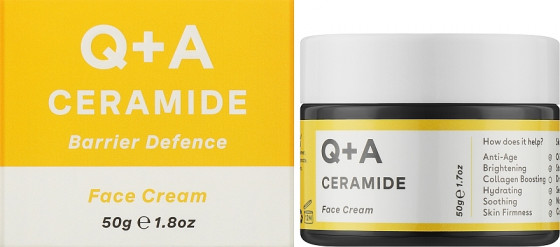 Q+A Ceramide Barrier Defence Face Cream - Захистний крем для обличчя з керамідами - 1