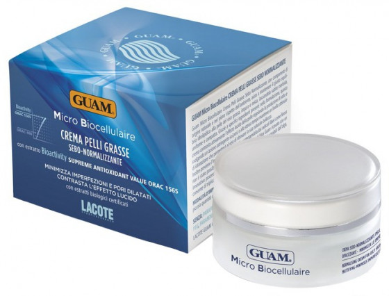 GUAM MicroBio Cellulaire Crema Pelli Grasse Sebo-Normalizzante - Мікробіоклітинний себорегулюючий крем для жирної шкіри обличчя