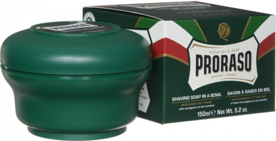 Proraso Green Line Refreshing Shaving Soap - Тонізуюче мило для гоління з маслом евкаліпта та ментолом - 3