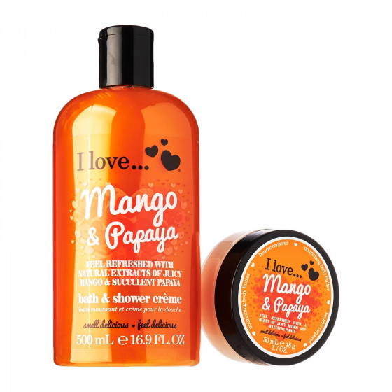 I Love Mango & Papaya Bath & Shower Creme - Крем для ванни і душу "Манго і Папайя" - 1