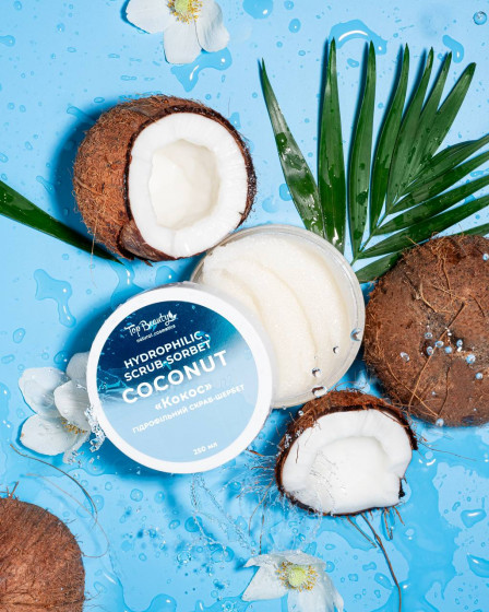 Top Beauty Hydrophilic Scrub-sorbet "Coconut" - Гідрофільний скраб-щербет для тіла "Кокос" - 2