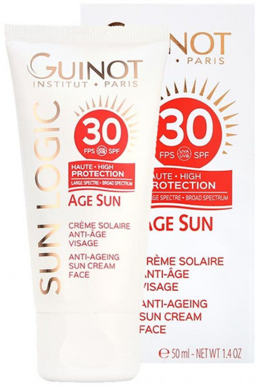 Guinot Age Sun Anti-Ageing Sun Cream Face SPF30 - Антивіковий крем від сонця для обличчя - 2