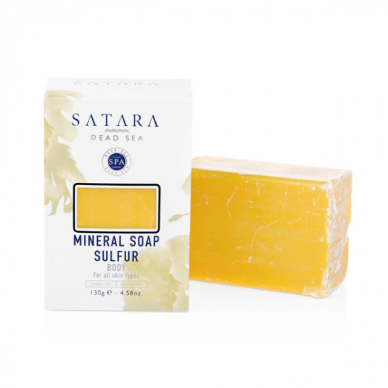 Satara Dead Sea Mineral Sulfur Face&Body Soap - Мінеральне сірчане мило - 1