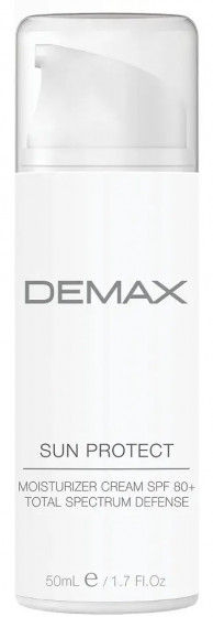 Demax Sun Protect Moisturizer Cream SPF 80 - Антиоксидантний захисний зволожувач SPF 80