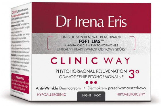 Dr. Irena Eris Clinic Way 3° Phytohormonal Rejuvenation Night Cream - Нічний крем для шкіри обличчя "Фітогормональне омолодження" - 1