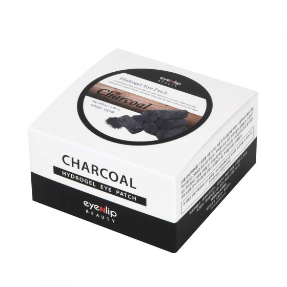 Eyenlip Charcoal Hydrogel Eye Patch - Гідрогелеві патчі з порошком деревного вугілля для шкіри навколо очей - 1