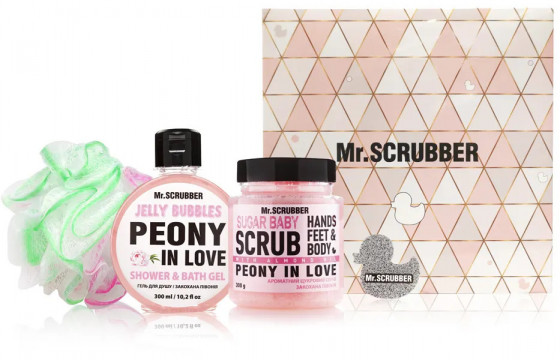 Mr.Scrubber "Peony in love" Gift Set - Подарунковий набір