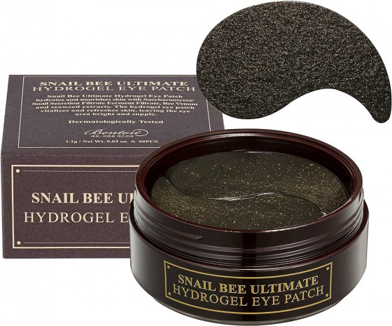 Benton Snail Bee Ultimate Hydrogel Eye Patch - Гідрогелеві патчі з ферментованим муцином равлика та бджолиною отрутою - 1