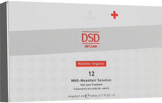 Simone DSD De Luxe Medline Organic 12 MHS-Mesohair Solution Hair Loss Treatment - Ампули для волосся - 2