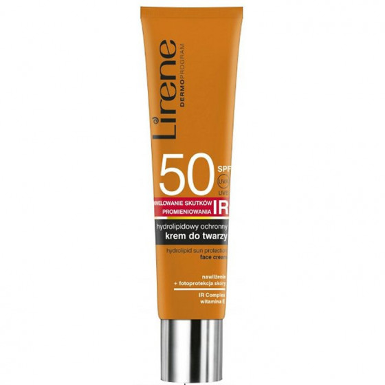 Lirene Hydrolipid Protective Face Cream SPF50 - Гідроліпідний захисний крем для обличчя SPF50