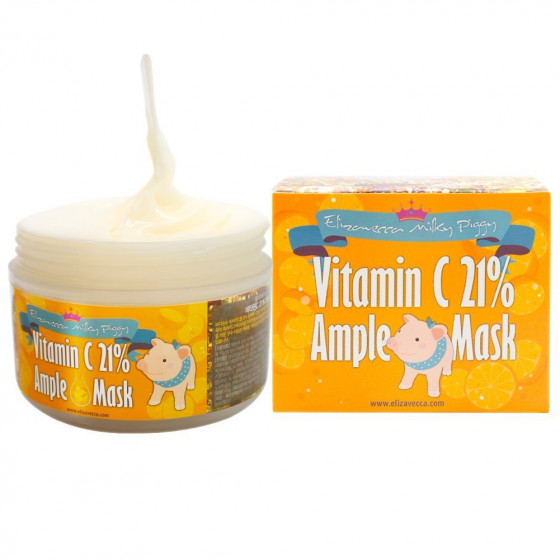 Elizavecca Milky Piggy VitaminC 21% Ample Mask - Маска з вітаміном С розігріває - 1