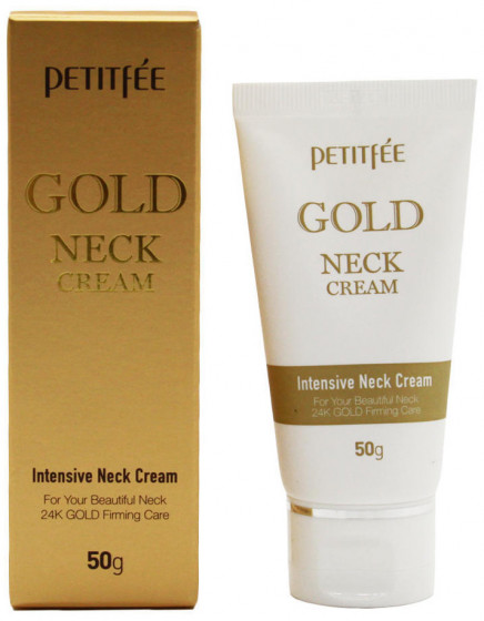 Petitfee & Koelf Gold Neck Cream - Крем для шиї та декольте з золотом