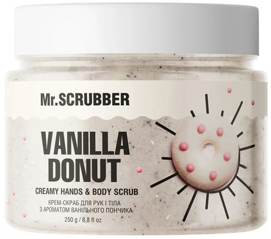 Mr.Scrubber Vanila Donut Creamy Hands & Body Scrub - Крем-скраб для рук та тіла з ароматом ванільного пончика