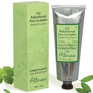 Attirance Cooling Foot Cream Gel Peppermint and Eucalyptus - Охолоджуючий крем-гель для ніг М'ята і Евкаліпт