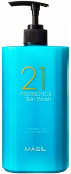 Masil 21 Probiotics Skin Wash - Очищуючий засіб для обличчя та тіла з пробіотиками