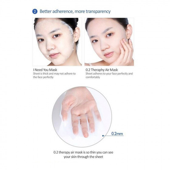 Etude House Therapy Air Mask Collagen Skin Firming - Ультратонка маска для обличчя зміцнююча з колагеном - 1