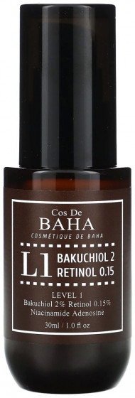 Cos De BAHA L1 Bakuchiol & Retinol Serum - Антивікова сироватка для обличчя