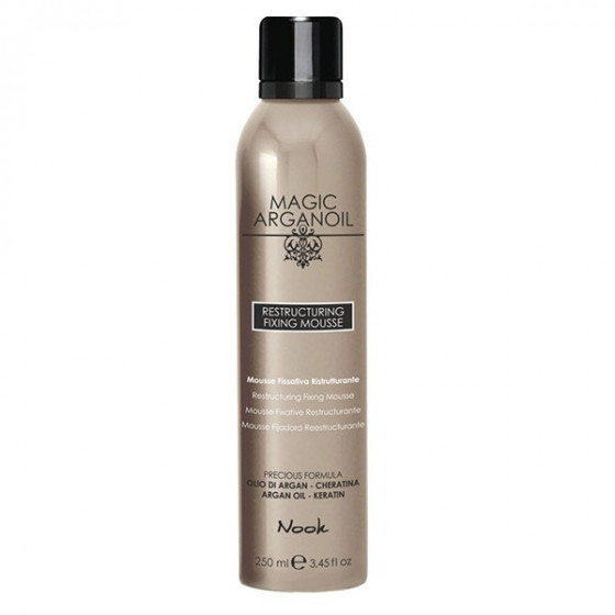 Nook Magic Arganoil Restructuring Fixing Mousse - Мус реструктуруючий з фіксацією