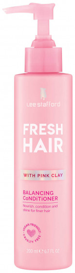 Lee Stafford Fresh Hair Balancing Conditioner - Балансуючий кондиціонер з рожевою глиною