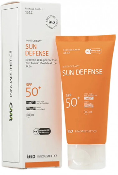 Innoaesthetics Sun Defense SPF 50+ - Сонцезахисний крем для нормальної та сухої шкіри обличчя