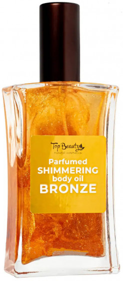 Top Beauty Parfumed Shimmering Body Oil "Bronze" - Суха парфумована мерехтлива олія для тіла "Бронза"