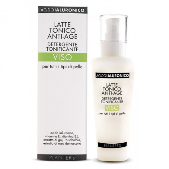Planter’s Hyaluronic Acid Anti-Age Toning Milk Toning Cleanser Face - Молочко очищаюче і тонізуючу з гіалуроновою кислотою