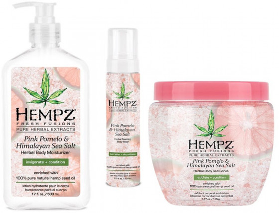 Hempz Pink Pomelo & Himalayan Sea Salt Herbal Body Salt Scrub - Скраб для тіла "Помело і Гімалайська сіль" - 2