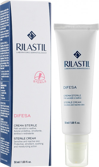 Rilastil Difesa Sterile Cream - Стерильний крем для чутливої ​​шкіри обличчя схильної до подразнення - 1