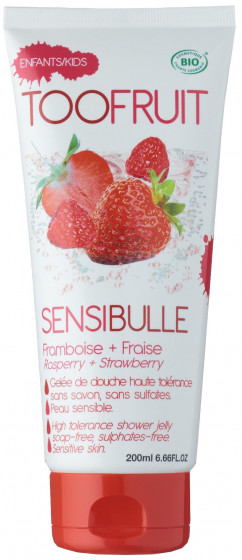 Toofruit Sensibulle Raspberry Strawberry Shower Jelly - Гель для душу "Полуниця і Малина"