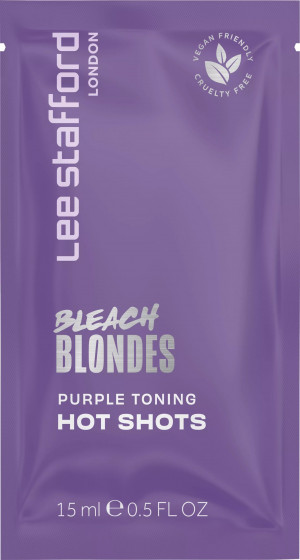 Lee Stafford Bleach Blondes Purple Toning Hot Shots - Тонуючі фіолетові шоти для освітленого волосся