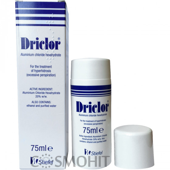 Driclor Anti-Perspirant - Дезодорант-антиперспірант нічної дії з 20% алюмінію