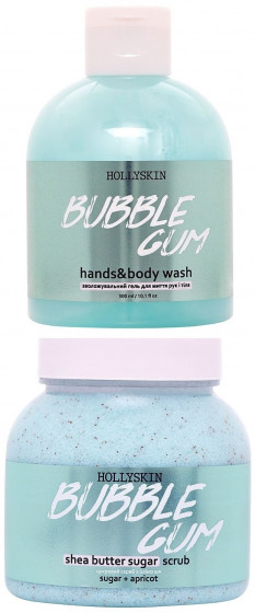 Hollyskin Shea Butter Sugar Scrub Bubble Gum - Цукровий скраб з маслом ши та перлітом - 2