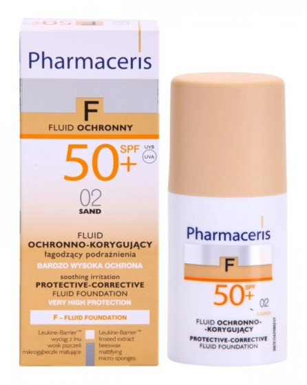 Pharmaceris F Protective-Corrective Fluid Foundation SPF50+ - Захисний коригувальний тональний крем - 2