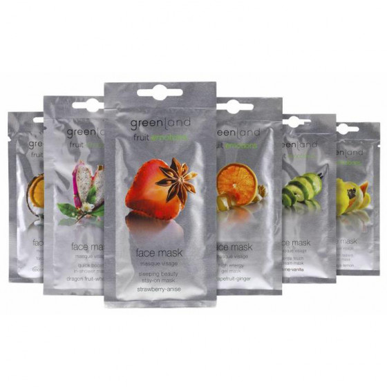 Greenland Fruit Emotions Face Mask Grapefruit-Ginger - Маска для обличчя зволожуюча і поживна Грейпфрут-Імбірь - 1