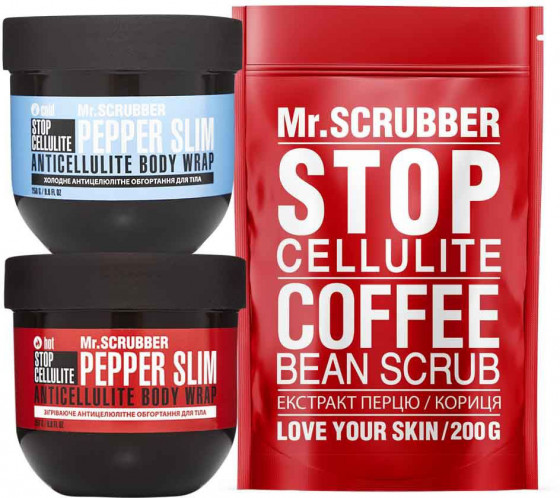 Mr.Scrubber Stop Cellulite Coffee Bean Scrub - Антицелюлітний скраб для тіла - 2