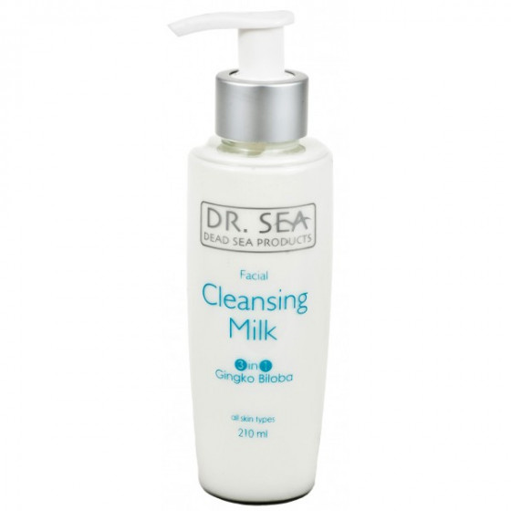 Dr. Sea Cleansing Milk 3 In 1 Gingko Biloba - Очищає молочко для обличчя з гінкго білоба 3в1