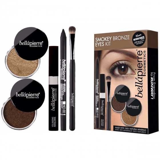 Bellapierre Smokey Bronze Eyes Kit - Набір для макіяжу очей для створення ефекту смокі айс