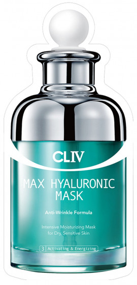 CLIV Max Hyaluronic Mask - Зволожуюча тканинна маска з гіалуроновою кислотою